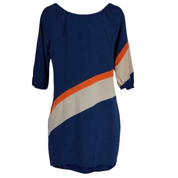 Eci New York Silk‎ Dress 3/4 Sleeve Classic Lined Size 4 Side Zipper - Picture 2 of 15